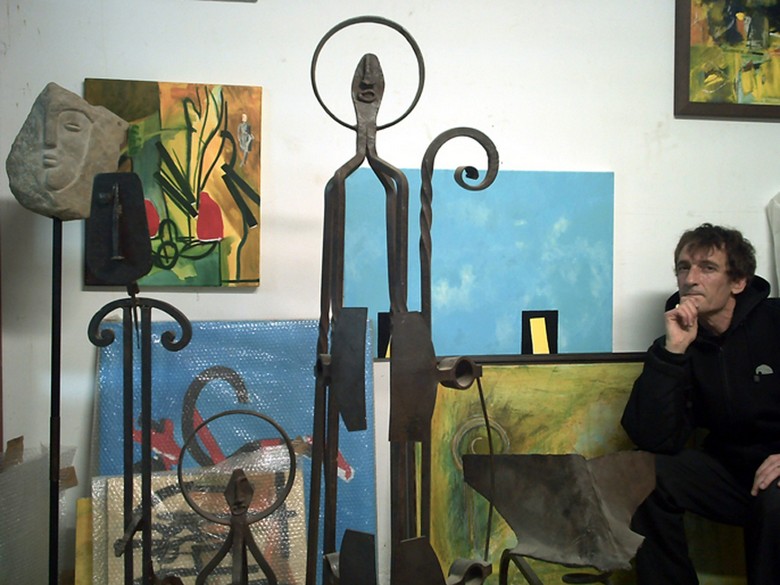 Taller de Luis Morea en Huarte. Navarra
